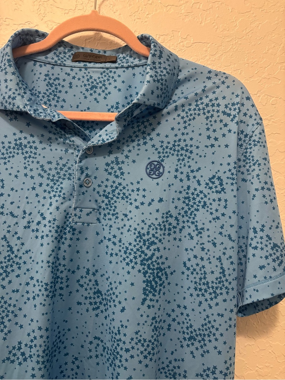 Men’s G/Fore golf polo shirt size m blue